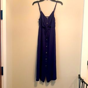 Mimi chica peekaboo midi dress, navy size M